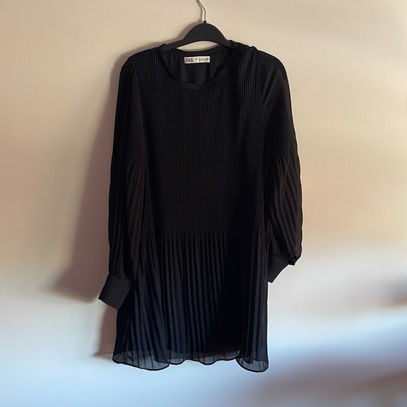 Zara black chiffon dress Size small - Picture 2 of 5